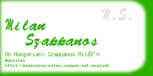 milan szappanos business card